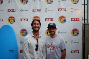 Ian Glover (left), the co-founder of Ripple Effect featured in The Sunnydale Kids, smiles for the camera after winning Best Short.